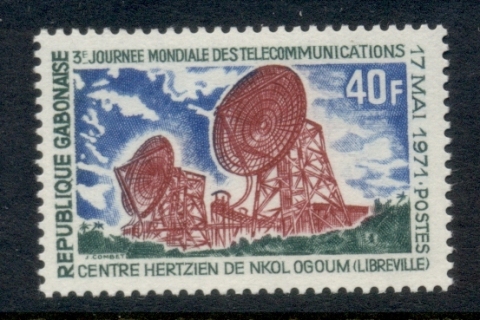 Gabon 1971 World Telecommunications Day