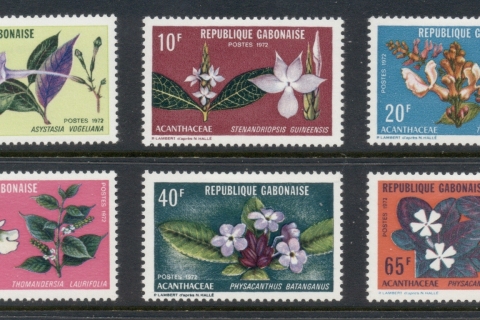 Gabon 1972 Acanthus Flowers