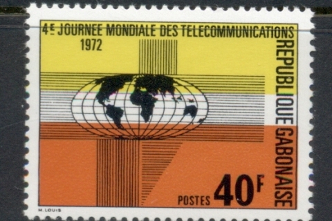 Gabon 1972 World telecommunications Day