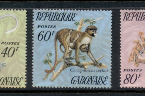 Gabon 1974 Wildlife, Monkeys