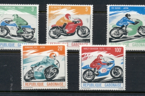 Gabon 1976 Motorcycles
