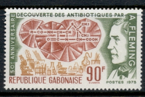 Gabon 1978 Alexander Fleming, Antibiotics