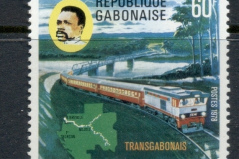 Gabon 1978 Trans-Gabon railroad