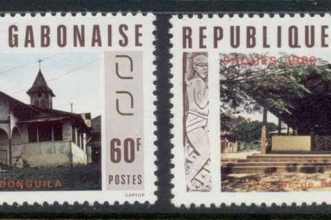 Gabon 1980 Easter Churches