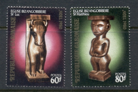 Gabon 1980 Xmas Statues