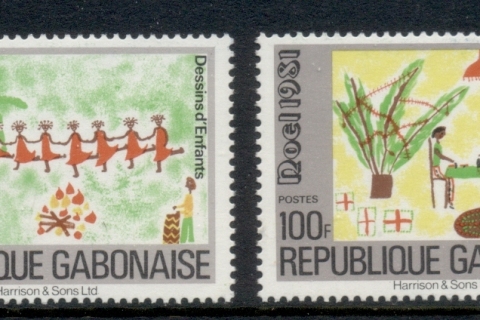 Gabon 1981 Xmas, Children's Drawings