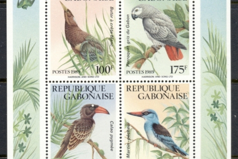Gabon 1989 Birds MS