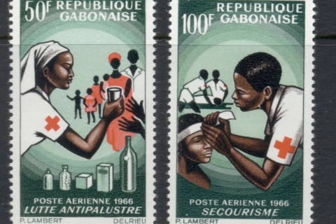 Gabon 1966 Red Cross Anti Malaria