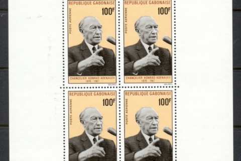 Gabon 1968 Konrad Adenauer MS