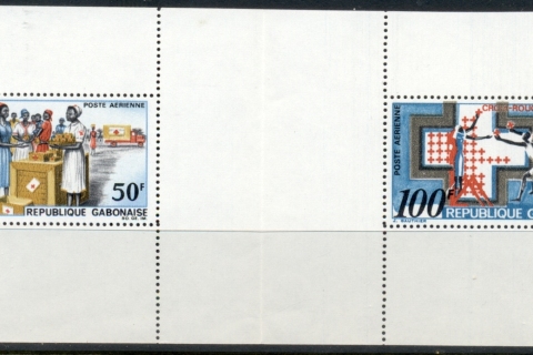 Gabon 1968 Red Cross booklet pane