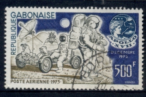 Gabon 1973 Apollo 17 Moon Landing