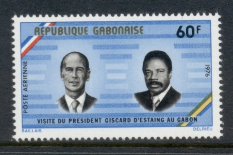 Gabon 1976 Visit of Pres. D'Estaing