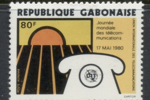 Gabon 1980 World Telecommunications Day