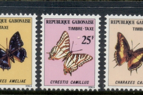 Gabon 1978 Postage Dues, Insects, Butterflies