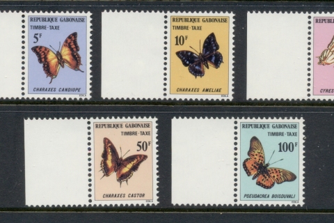 Gabon 1978 Postage Dues, Insects, Butterflies