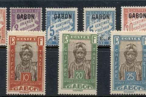 Gabon 1928-30 Postage Dues Asst