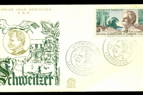 Gabon 1960 Dr Albert Schweitzer FDC