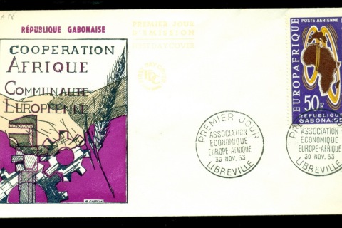 Gabon 1963 Europ Afrique FDC