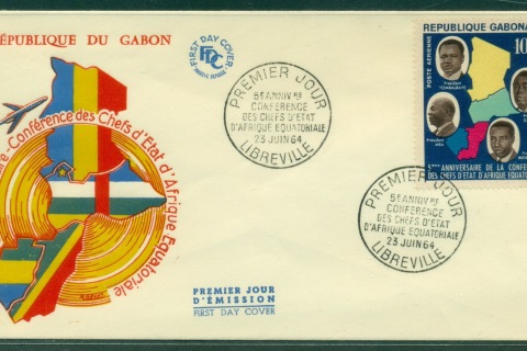 Gabon 1964 Chiefs of State Conference FDC