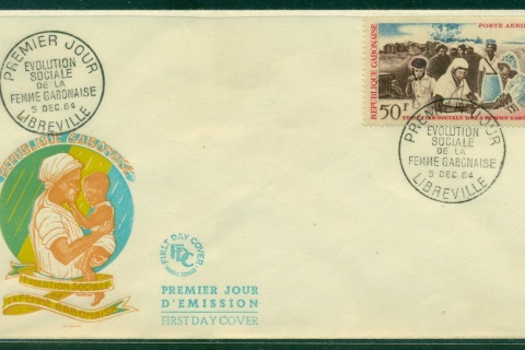 Gabon 1964 Social Evolution of Gabonese Women FDC