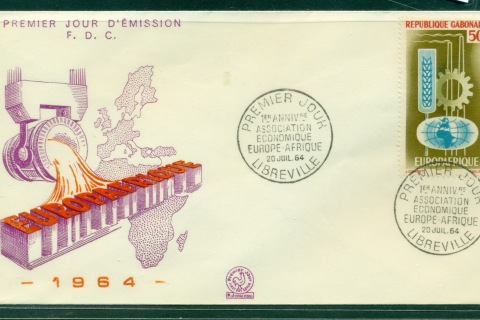Gabon 1964 Europ Afrique FDC