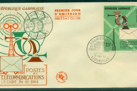 Gabon 1964 African Postal Union FDC