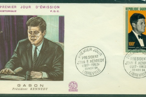 Gabon 1964 JFK Kennedy FDC
