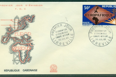 Gabon 1965 Europ Afrique FDC