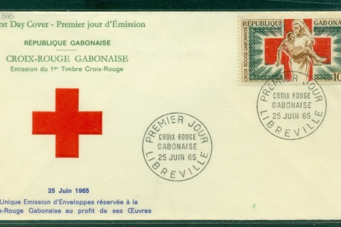 Gabon 1965 Gabonese Red Cross FDC