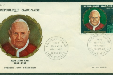 Gabon 1965 Pope John XXIII FDC