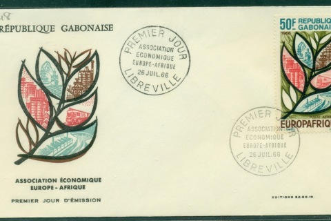 Gabon 1966 Europ Afrique FDC