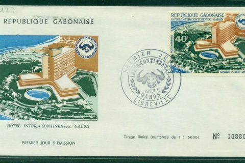 Gabon 1972 Hotel Intercontinental FDC