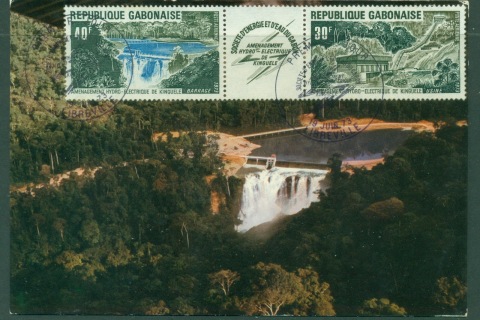 Gabon 1973 Kinguele Hydroelectric Station Maxicard