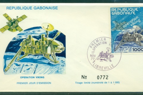 Gabon 1977 Viking US Space Probe FDC