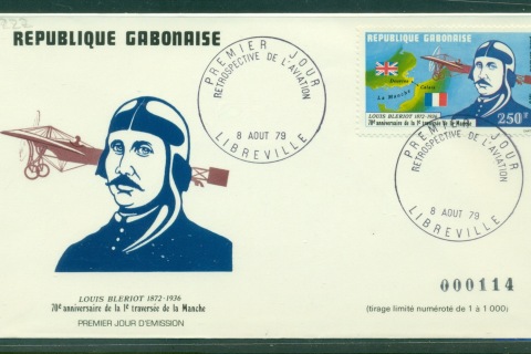 Gabon 1979 Aviation, Bleriot FDC