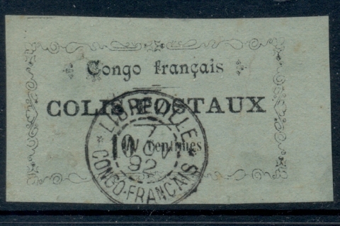 Gabon 1892 Colis Postaux 10c Signed Calves