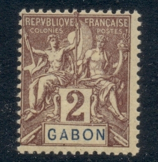 Gabon 1904-07 Navigation & Commerce 2c