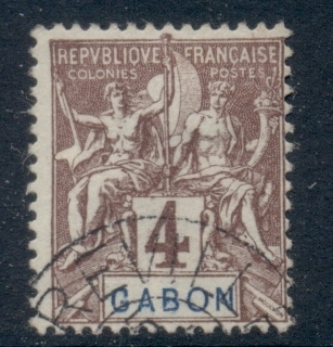 Gabon 1904-07 Navigation & Commerce 4c