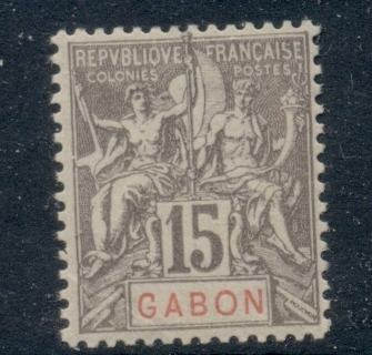 Gabon 1904-07 Navigation & Commerce 15c