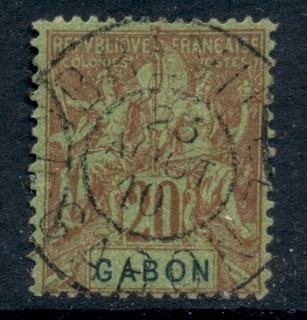 Gabon 1904-07 Navigation & Commerce 20c