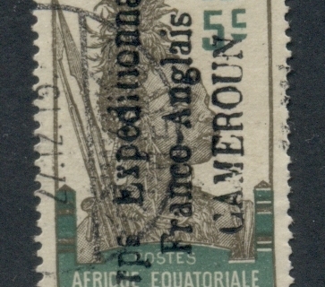 Gabon 1915 Pictorial Opt Corps Expeditionaire Francais-Anglais 5c