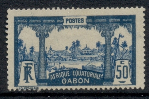 Gabon 1910-22 Pictorial, Libreville Afrique Equatoriale 50c