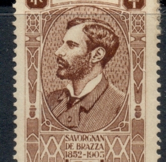 Gabon 1932-33 Pictorial, Count Savorgnan de Brazza 50c