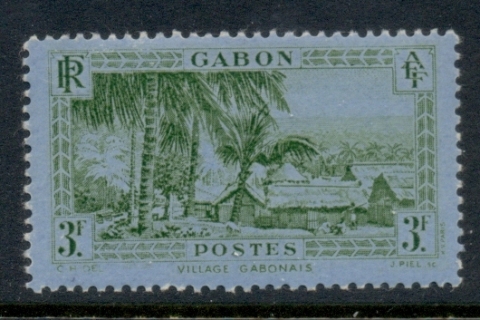 Gabon 1932-33 Pictorial, Village of Setta Kemma 3f