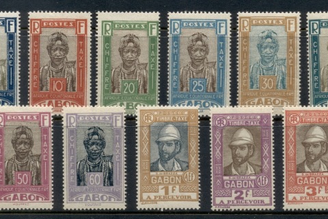 Gabon 1930 Postage Due, Portraits