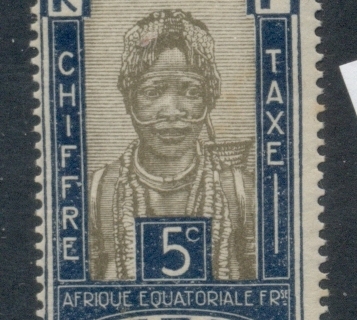 Gabon 1930 Postage Due, Chief Makoko 5c
