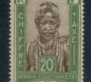 Gabon 1930 Postage Due, Chief Makoko 20c