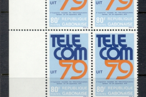Gabon 1979 World telecommunications Expo blk4