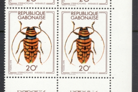 Gabon 1978 Insects, Beetles 20f blk4