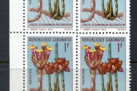 Gabon 1969 African Plants 1f blk4